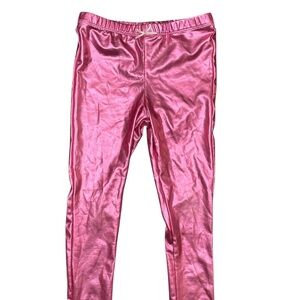 Pink Chicken Metallic Leggings Size 7